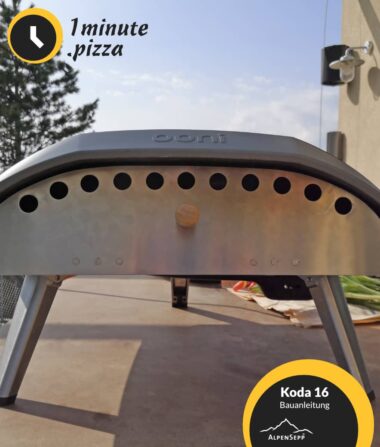 Pizza Ofen Tuning mit Klappe für Koda 16 | Bauanleitung Selbstbau | Schritt für Schritt Anleitung auf www.alpensepp.com